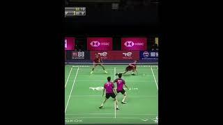 Badminton pertahanan yang mengerikan #badminton #shorts