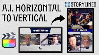 Horizontal to Vertical Video With AI + Final Cut Pro