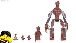 LEGO Marvel Super Heroes GROOT figures compared