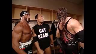 WWE SmackDown 3282002 Hulk Hogan The Rock and Kane Backstage