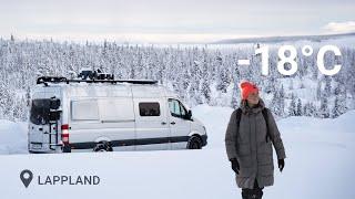 VANLIFE BEI -18°C Wir testen unsere Grenzen  Wintercamping SCHWEDEN