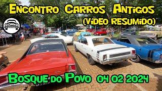 Encontro de Carros Antigos Vídeo Resumido São Caetano Bosque do Povo 04022024