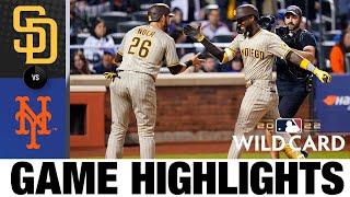 Padres vs. Mets Wild Card Game 1 Highlights 10722  MLB Postseason Highlights