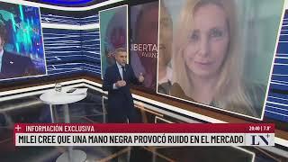 Milei cree que una mano negra provocó ruido en el mercado. El editorial de Luis Majul