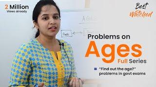 Aptitude Made Easy   Problems on Ages full series Learn maths #StayHome