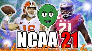 Clemson Tigers vs FSU Seminoles 2020 NCAA 21 Mod Madden 21 Gameplay College Turtle Football