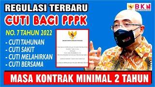  ATURAN TERBARU 2022 CUTI UNTUK ASN PPPK