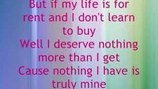 Dido - Life for rent with Lyrics