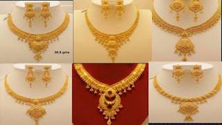 new model gold nacklace designs 2022  mini haram designs  gold nacklace designs 2022