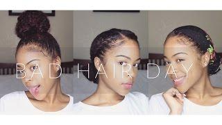 3 Quick and Easy Bad Hair Day Natural Hair Styles