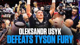 Oleksandr Usyks Immediate Reaction To Defeating Tyson Fury