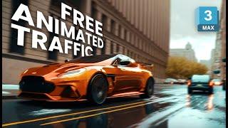 Animated Car Traffic in 3ds Max FREE