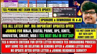 TCS ALL LATEST IMP UPDATES NQT EXAM DATE NQT & INTERVIEW RESULTS OFFER JOINING NEXT DOJ IN OCT?