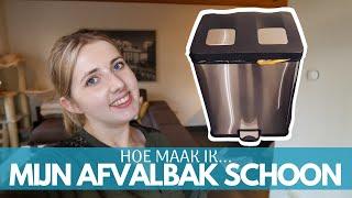 AFVALBAK SCHOONMAKEN  HOE MAAK IK MIJN PRULLENBAK SCHOON?  Tips  Clean with me  Nederlands 