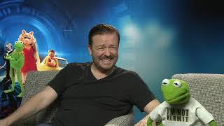 Ricky Gervais hilarious interview on muppets most wanted