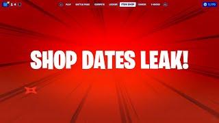 All Fortnite Item Shop Release Dates Leaked