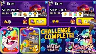 Multiplier Madness+Rainbow Solo Challenge Score Rally 16500 And 28000 Score Match Masters