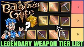 Baldurs Gate 3 - New Best MOST POWERFUL Legendary Weapon Tier List - Highest Damage Gear Guide