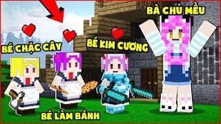 NẾU MỀU SỞ HỮU CÔ HẦU GÁI KIM CƯƠNG TÍ HON BIẾT TÌM KIM CƯƠNG TRONG MINECRAFT*MỀU CÓ HẦU GÁI TÍ HON