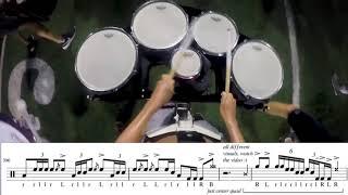 SCV 2018 Drum Feature  Tenors  Learn the Music BETTER TRANSCRIPTION