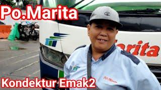 Momen Langka.Kondektur bus Wanita Satu2 nya di Terminal kp Rambutan.