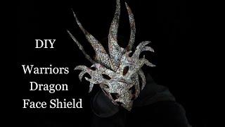 The warriors dragon face mask or shield