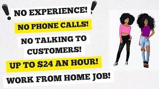 No Experience No Talking Work From Home Job Anyone Can Do This Up To $24 An Hour WFH Jobs