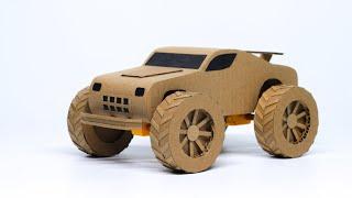 How To Make Monster Car At Home  4x4 Monster Car