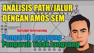 Tutorial Amos Sem Analisis Path Dengan Amos Sem - Sem Amos Intervening - Analisis Jalur Amos Sem