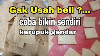 CARA MEMBUAT KERUPUK GENDAR