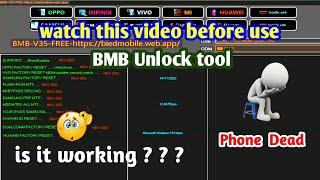 bmb unlock tool v35 live test on oppo  how to use bmb unlock tool