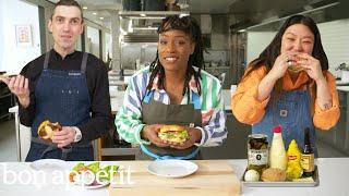 6 Pro Chefs Make Their Go-To Burger  Test Kitchen Talks  Bon Appétit