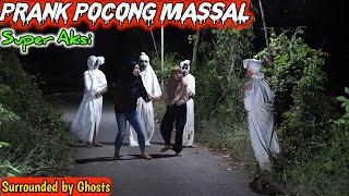 Prank Pocong Massal Fresh Edition  Prank Terbaru Bikin Ngakak  Surrounded by Ghost
