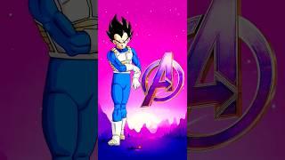 Dragonball Characters in Avengers mode Part-1 #shorts #dbz #viral #dbs #marvel #dragonball 