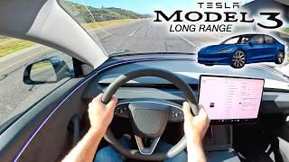 The 2024 Tesla Model 3 Highland Long Range is Bad News for EV Rivals POV Drive Review