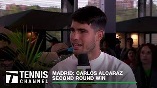 Carlos Alcaraz Gives Update on Olympic Doubles with Nadal  2024 Madrid 2nd Round
