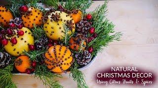 Natural Christmas Decor Using Citrus Fruits & Spices  Joy Us Garden