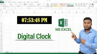 How to Create Digital Clock in Microsoft Excel  Digital Clock in Excel VBA