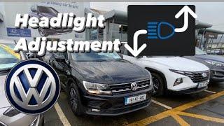 Volkswagen - How to adjust headlight level #howto #volkswagen #lights