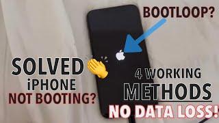 iPHONE How To Fix iPhone Flashing Apple Logo OnOff  Boot Loop Error  No Data Loss️