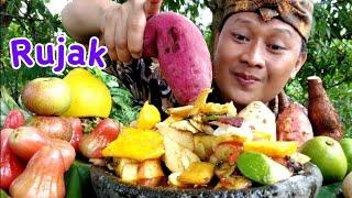 Rujak ulek️MUKBANG RUJAK BUAH BUAHAN RUJAK uleg  MUKBANG RUJAK PEDAS