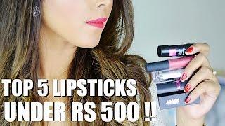 TOP 5 EVERYDAY MATTE LIPSTICKS UNDER RS 500 AVAILABLE IN INDIA 2017  HINA ATTAR