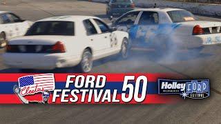 Cleetus McFarland’s Ford Fest 50 Storms Holley Ford Fest 2020’s Oval Track