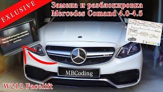 Mercedes Comand NTG4.0 4.5 head unit replacement with unlock and coding Vedimo 4.2