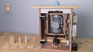 自製震盪砂棒機  Homemade oscillating spindle sander