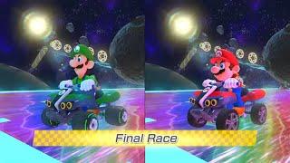 Mario Kart 8 Deluxe  2 player Luigi vs Mario  50 CC  Wave 3 Track