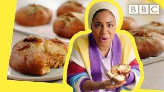 Nadiyas wicked tasty Chichen Donuts to blow your mind  Nadiya Bakes - BBC