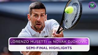 Magic from Novak Djokovic and Lorenzo Musetti  Highlights  Wimbledon 2024
