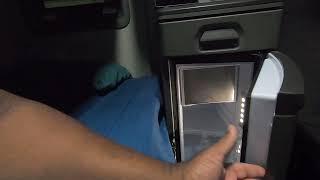 How to close a 2021 Volvo VNL760 refrigerator door