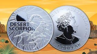 2022 RAM Australias Most Dangerous Desert Scorpion 1 oz Silver BU   BOLD Precious Metals